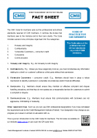 Code of Practice for CMII Members